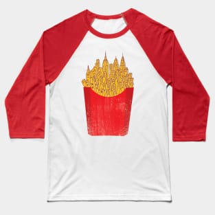 French Fries City Baseball T-Shirt